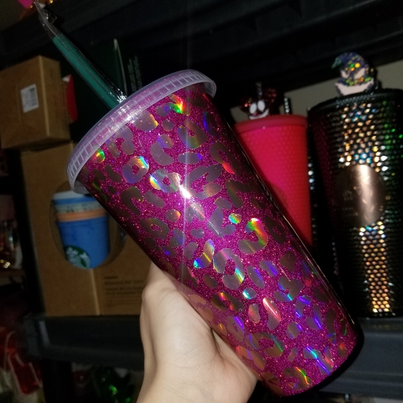 🆕️Starbucks, Custom, Leopard Holo, Cold Cup 🐆 - Picture 12 of 17